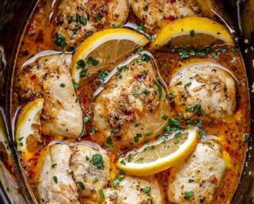 Crock Pot Lemon Garlic Butter Chicken