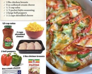 Cheesy Baked Fajita Chicken