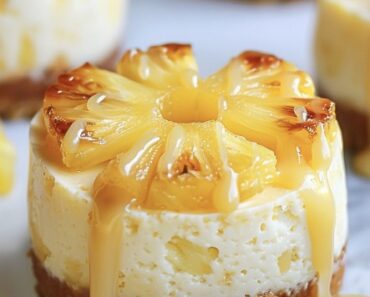 Mini Pineapple Upside Down Cheesecakes