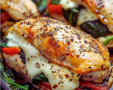 Roasted Red Pepper Stuffed Chicken