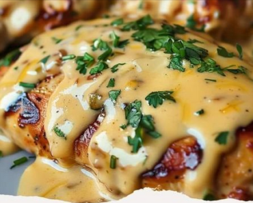 Spicy Grilled Chicken with Creamy Cheddar Sauce