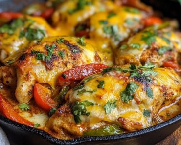 Cheesy Baked Fajita Chicken