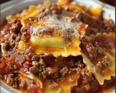 Crockpot Ravioli Lasagna