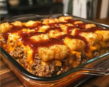 Cheesy Tater Tot Meatloaf Casserole