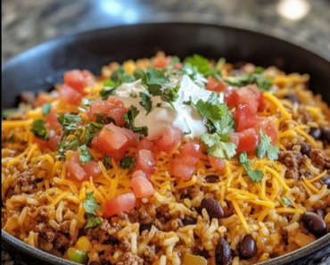 One Pan Taco Rice Dinner