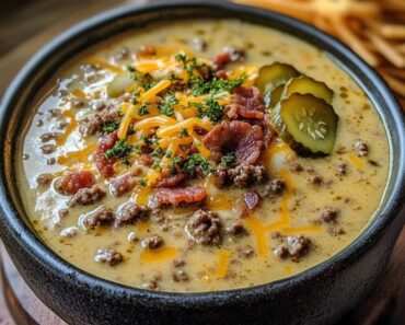 Cheesy Bacon Cheeseburger Soup