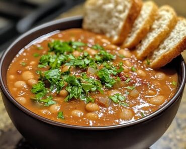 Slow Cooked Pinto Bean Soup with Spices